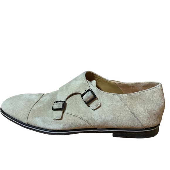 Hugo Boss Double Monk Strap Oxford Tan Suede Mens Oxfords Size 8 main image 8